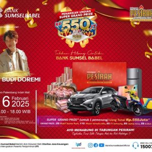 Hadiah Miliaran Rupiah Disiapkan Bank Sumsel Babel di Undian Tabungan Pesirah 2025