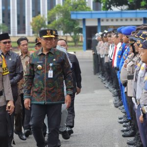 Eddy Iskandar Hadiri Gelaran Apel Pasukan Operasi Ketupat Menumbing 2025