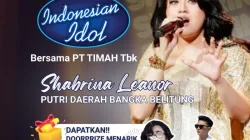 Dukung Shabrina Leanor jadi Juara Indonesia Idol, PT Timah Gelar Nobar di Tiga Kabupaten/Kota di Babel