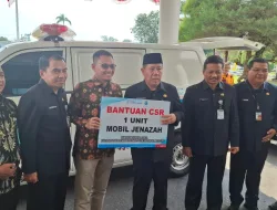 Wujud Peduli, Bank Sumsel Babel Serahkan Mobil Jenazah ke Pemprov Babel