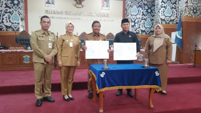 Pemkot dan DPRD Pangkalpinang Tandatangani Nota Kesepakatan Rancangan Awal RPJMD 2025–2029